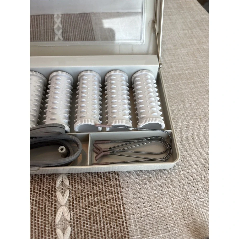 Windmere‎ Signature Collection Travel 8 Electric Curlers Hot Rollers 4 Clips VTG